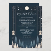 フォレストスターズスノー明るい冬のリハーサルディナー 招待状 (正面/裏面)