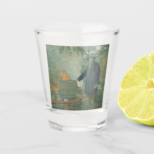 フォレストスティルムーンシナーズホワイト稲妻酒 ショットグラス (正面)