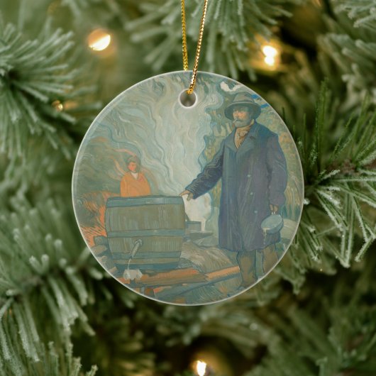 フォレストスティルムーンシナーズホワイト稲妻酒 セラミックオーナメント (ツリー)