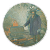 フォレストスティルムーンシナーズホワイト稲妻酒 セラミックノブ (正面)