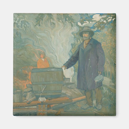 フォレストスティルムーンシナーズホワイト稲妻酒 マグネット (正面)