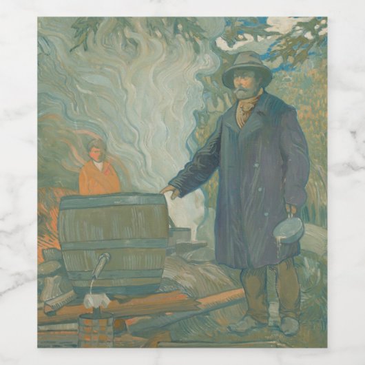 フォレストスティルムーンシナーズホワイト稲妻酒 ワインラベル (シングルラベル)