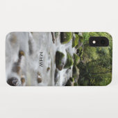 フォレストストリームカスタムモノグラム電話ケース Case-Mate iPhoneケース (裏面(横))