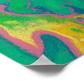 フォレストスピリット、シュールファンタジーポートレートグリーンフォーク ポスター (角)