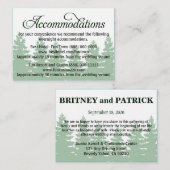 フォレストズ結婚アコモデーション – 披露宴カード エンクロージャーカード (正面/裏面)