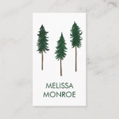 フォレストセラピーパインツリーズ自然ミニマル 名刺 (正面)