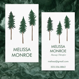 フォレストセラピーパインツリーズ自然ミニマル 名刺