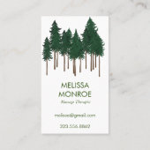 フォレストセラピーパインツリーズ 名刺 (裏面)