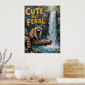 フォレストセンティネル:ストリームのアライグマ ポスター (キッチン)