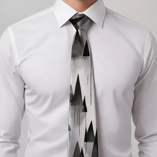 フォレストタイインスパイアパターン(の模様が)あるプ ネクタイ