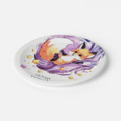 フォレストチルドレンキツネ誕生日 ペーパープレート (アングル)