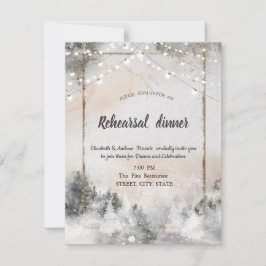 フォレストツリーウッドランドリハーサルディナー 招待状