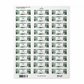 フォレストツリーエレガントクリスマス差出人住所ラボ ラベル (フルシート)