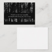 フォレストツリーシルエットサンキューカード ノートカード (正面/裏面)