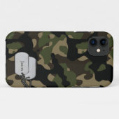 フォレストツリーズアンドブリージ軍隊カモフラージュ Case-Mate iPhoneケース (裏面(横))