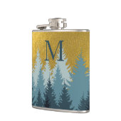 フォレストツリーズゴールデンランドスケープベビーモノグラム フラスク (左)