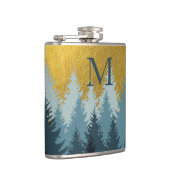 フォレストツリーズゴールデンランドスケープベビーモノグラム フラスク (右)