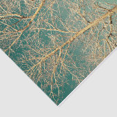 フォレストツリーズティール(緑がかった色)スカイウィンターウッドランド 薄葉紙 (詳細)