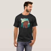 フォレストツリーズ自然動物野外グリズリーベア Tシャツ (正面フル)
