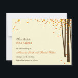 フォレストツリーセーブ・ザ・デート案内-オレンジ- セーブザデート<br><div class="desc">このユニークForest Treesお洒落の収集は、berryberrysweet.comがお客様の魔法の日に最適祝な選択です。その他の色と一致するコレクションはberryberrysweet.comで入手できます。</div>