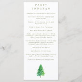 フォレストツリーフラワーフローラ結婚式 プログラム (裏面)