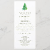 フォレストツリーフラワーフローラ結婚式 プログラム (正面)