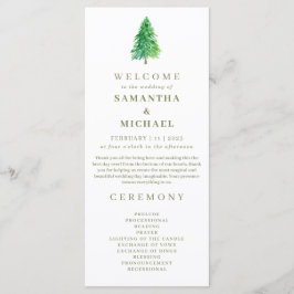 フォレストツリーフラワーフローラ結婚式 プログラム