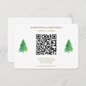 フォレストツリーフローラ結婚QrのWebサイト詳細 出欠カード (正面/裏面)