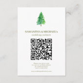 フォレストツリーフローラ結婚QrのWebサイト エンクロージャーカード (正面)