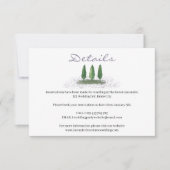 フォレストツリーラベンダー結婚ズ詳細 出欠カード (正面)