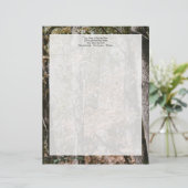 フォレストツリー迷彩柄カモフラージュ自然狩り/魚釣り レターヘッド (スタンド正面)