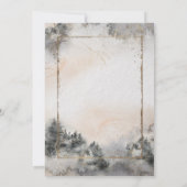 フォレストツリー ウッドランドウェディング 招待状 (裏面)