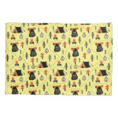 フォレストテントキャンピングハイキングトレイルベージュ 枕カバー (裏面)