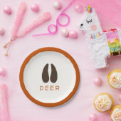 フォレストテーマ誕生日パーティー紙プレート- Deer ペーパープレート (パーティー)