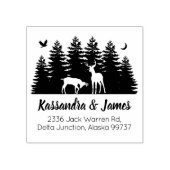 フォレストディアカップル差出人住所 ラバースタンプ (インプリント)