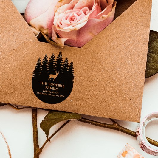 フォレストディアファミリー差出人住所 ラバースタンプ