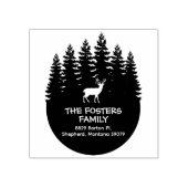 フォレストディアファミリー差出人住所 ラバースタンプ (インプリント)