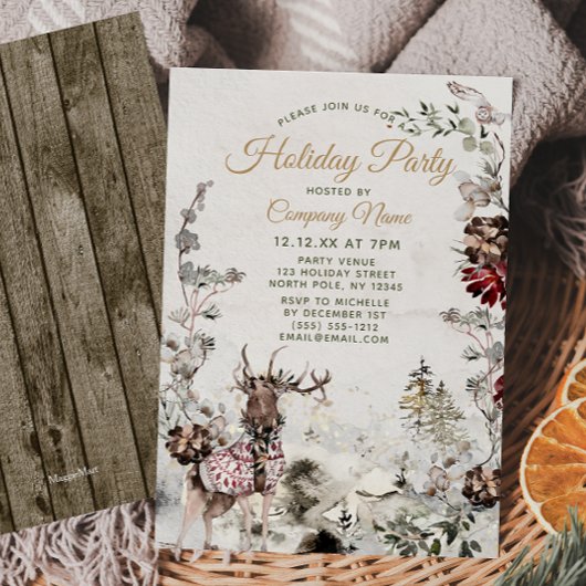 フォレストディアホリデー企業のクリスマスパーティー 招待状
