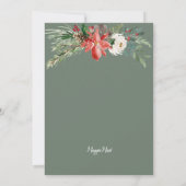 フォレストディアホリデー企業のクリスマスパーティー 招待状 (裏面)