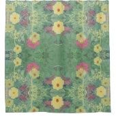 フォレストデイジーフロア（名前あり） シャワーカーテン (正面)