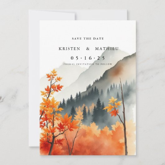 フォレストデジタルマウンテン セーブザデート (正面)