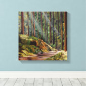 フォレストトレイルアドベンチャー キャンバスプリント (インサイチュ (ウッドフロア))