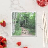 フォレストトレイル誕生日 スタンダードカクテルナプキン (インサイチュ)