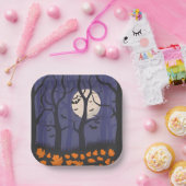 フォレストハロウィーン ペーパープレート (パーティー)