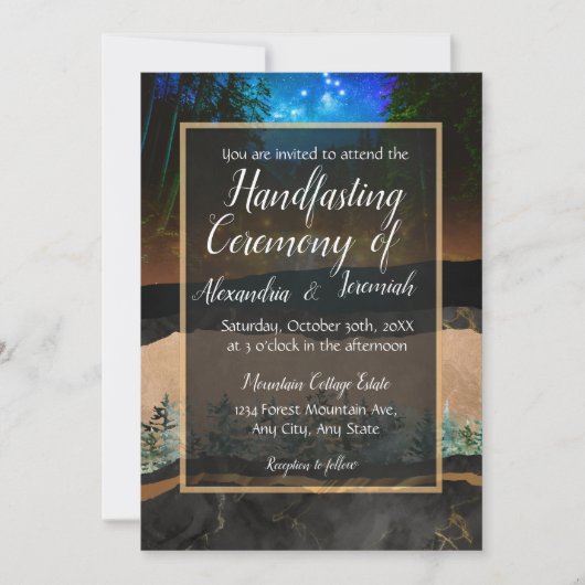 フォレストハンドスティング招待状 招待状 (正面)