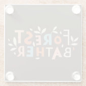 フォレストバザーカスタム文字 ガラスコースター (裏面)