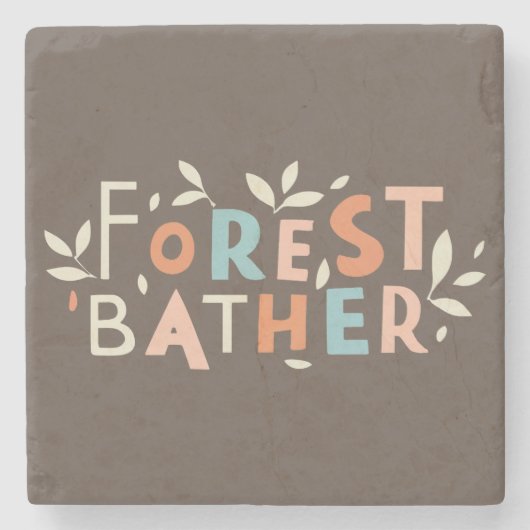 フォレストバザーカスタム文字 ストーンコースター (正面)