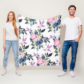 フォレストバラ – 大きなバラ フリースブランケット