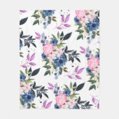 フォレストバラ – 大きなバラ フリースブランケット (正面)