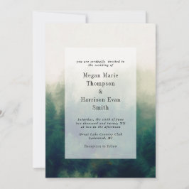 フォレストパインタリーランドスケープ結婚式招待状 招待状